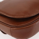 Burberrys Shoulder Bag Leather Brown Gold Auth th6364-15