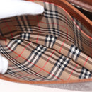 Burberrys Shoulder Bag Leather Brown Gold Auth th6364-19