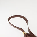 Burberrys Shoulder Bag Leather Brown Gold Auth th6364-8