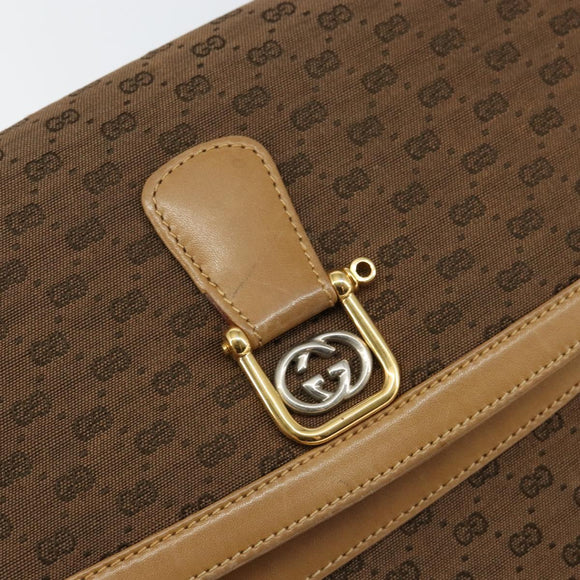 GUCCI Micro GG Canvas Shoulder Bag PVC Beige Gold 30 001 3627 Auth th6366