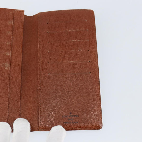 LOUIS VUITTON Monogram Porte Cartes Credit Billfold Wallet M60825 LV Auth th6367