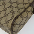 GUCCI GG Supreme Web Sherry Line Clutch Bag PVC Beige Red 75 01 012 Auth th6368-15