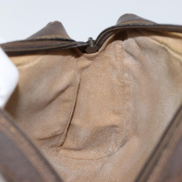 GUCCI GG Supreme Web Sherry Line Clutch Bag PVC Beige Red 75 01 012 Auth th6368