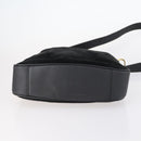 GUCCI Bamboo Hand Bag Suede Leather 2way Black Gold 001 3444 1638 Auth th6369-5