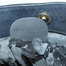 GUCCI Bamboo Hand Bag Suede Leather 2way Black Gold 001 3444 1638 Auth th6369-12