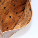 MCM Logogram Vicetos Tote Bag PVC Leather Brown Gold Auth th6372-18