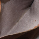 MCM Logogram Vicetos Tote Bag PVC Leather Brown Gold Auth th6372-21