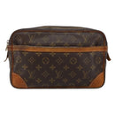LOUIS VUITTON Monogram Compiegne 28 Clutch Bag M51845 LV Auth th6374-13