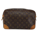 LOUIS VUITTON Monogram Compiegne 28 Clutch Bag M51845 LV Auth th6374-2