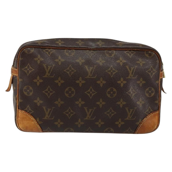 LOUIS VUITTON Monogram Compiegne 28 Clutch Bag M51845 LV Auth th6374