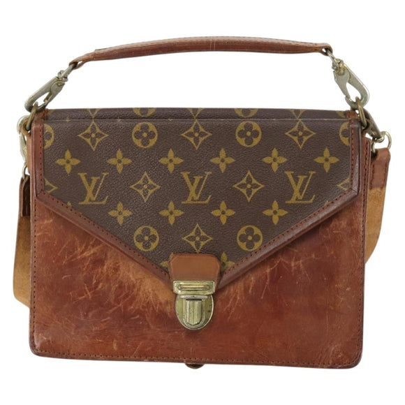 LOUIS VUITTON Monogram Sac Biface Hand Bag 2way M51310 LV Auth th6376