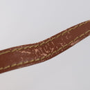 FENDI Pecan Canvas Hand Bag PVC 2way Black Brown Auth th6378-10