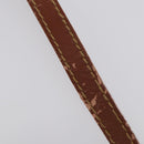 FENDI Pecan Canvas Hand Bag PVC 2way Black Brown Auth th6378-8