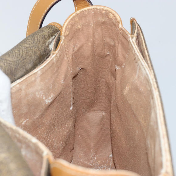 GUCCI Shoulder Bag Canvas Leather Beige Gold 001 14 0712 Auth th6380