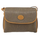 GUCCI Shoulder Bag Canvas Leather Beige Gold 001 14 0712 Auth th6380-13