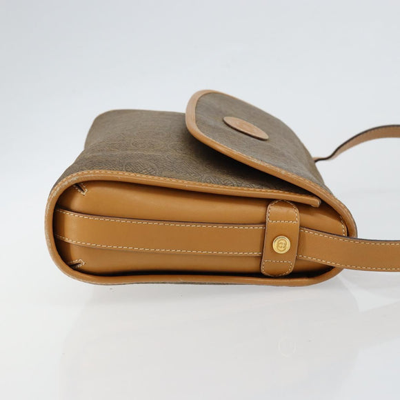 GUCCI Shoulder Bag Canvas Leather Beige Gold 001 14 0712 Auth th6380