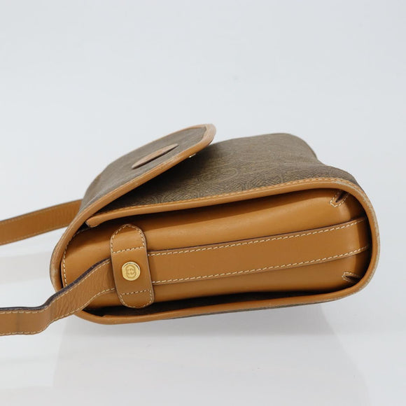 GUCCI Shoulder Bag Canvas Leather Beige Gold 001 14 0712 Auth th6380