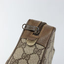 GUCCI GG Supreme Web Sherry Line Clutch Bag PVC Beige Red 89 01 012 Auth th6382-12