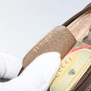 GUCCI GG Supreme Web Sherry Line Clutch Bag PVC Beige Red 89 01 012 Auth th6382-17