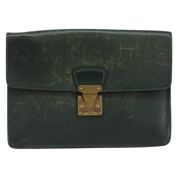 LOUIS VUITTON Taiga Pochette Kourad Clutch Bag Epicea M30194 LV Auth th6383