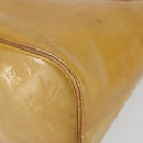 LOUIS VUITTON Monogram Vernis Houston Hand Bag Beige M91004 LV Auth th6384-8