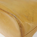 LOUIS VUITTON Monogram Vernis Houston Hand Bag Beige M91004 LV Auth th6384-16