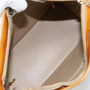 LOUIS VUITTON Monogram Vernis Houston Hand Bag Beige M91004 LV Auth th6384-11