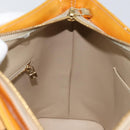 LOUIS VUITTON Monogram Vernis Houston Hand Bag Beige M91004 LV Auth th6384-21