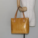 LOUIS VUITTON Monogram Vernis Houston Hand Bag Beige M91004 LV Auth th6384-25