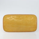 LOUIS VUITTON Monogram Vernis Houston Hand Bag Beige M91004 LV Auth th6384-5