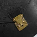 LOUIS VUITTON Epi Porte Documents Senateur Briefcase Black M54452 LV Auth th6385-8