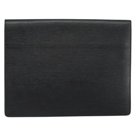 LOUIS VUITTON Epi Porte Documents Senateur Briefcase Black M54452 LV Auth th6385 - 0