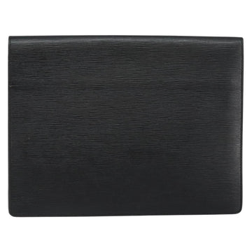 LOUIS VUITTON Epi Porte Documents Senateur Briefcase Black M54452 LV Auth th6385 - 0