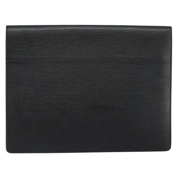LOUIS VUITTON Epi Porte Documents Senateur Briefcase Black M54452 LV Auth th6385