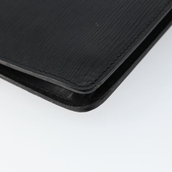 LOUIS VUITTON Epi Porte Documents Senateur Briefcase Black M54452 LV Auth th6385