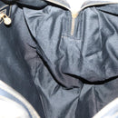 FENDI Pecan Canvas Boston Bag PVC 2way Black Brown gold Auth th6392-21