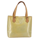 LOUIS VUITTON Monogram Vernis Houston Hand Bag Gris M91053 LV Auth th6399-1