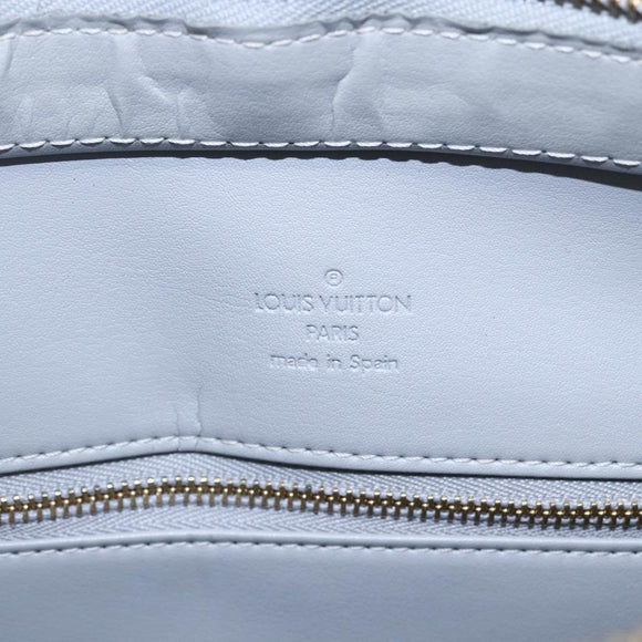 LOUIS VUITTON Monogram Vernis Houston Hand Bag Gris M91053 LV Auth th6399