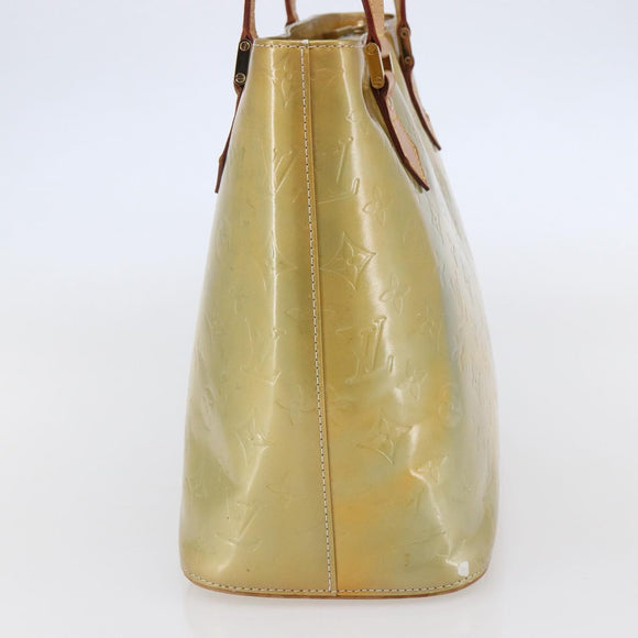 LOUIS VUITTON Monogram Vernis Houston Hand Bag Gris M91053 LV Auth th6399