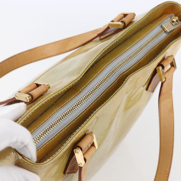 LOUIS VUITTON Monogram Vernis Houston Hand Bag Gris M91053 LV Auth th6399