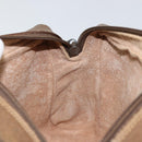 GUCCI GG Canvas Web Sherry Line Clutch Bag PVC Leather Beige Green Auth th6400-17