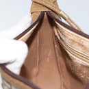 GUCCI GG PLUS Canvas Shoulder Bag PVC Leather Beige Auth th6401-19