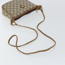 GUCCI GG PLUS Canvas Shoulder Bag PVC Leather Beige Auth th6401-7