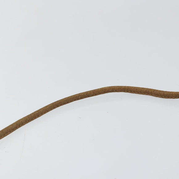 GUCCI GG PLUS Canvas Shoulder Bag PVC Leather Beige Auth th6401