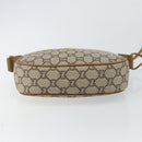 GUCCI GG PLUS Canvas Shoulder Bag PVC Leather Beige Auth th6401-9