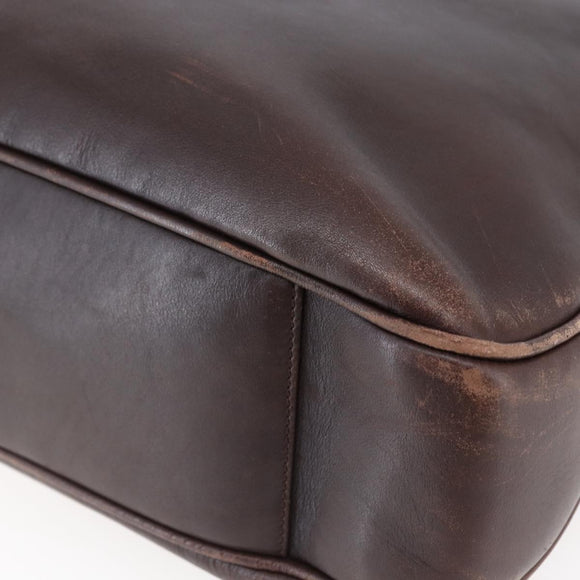 GUCCI Bamboo Shoulder Bag Leather 2way Brown Auth th6404