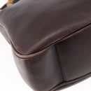 GUCCI Bamboo Shoulder Bag Leather 2way Brown Auth th6404-18
