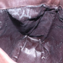 GUCCI Bamboo Shoulder Bag Leather 2way Brown Auth th6404-21