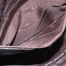 GUCCI Bamboo Shoulder Bag Leather 2way Brown Gold Auth th6404-24