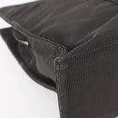 HERMES Her Line MM Hand Bag Canvas Gray Auth th6407-11